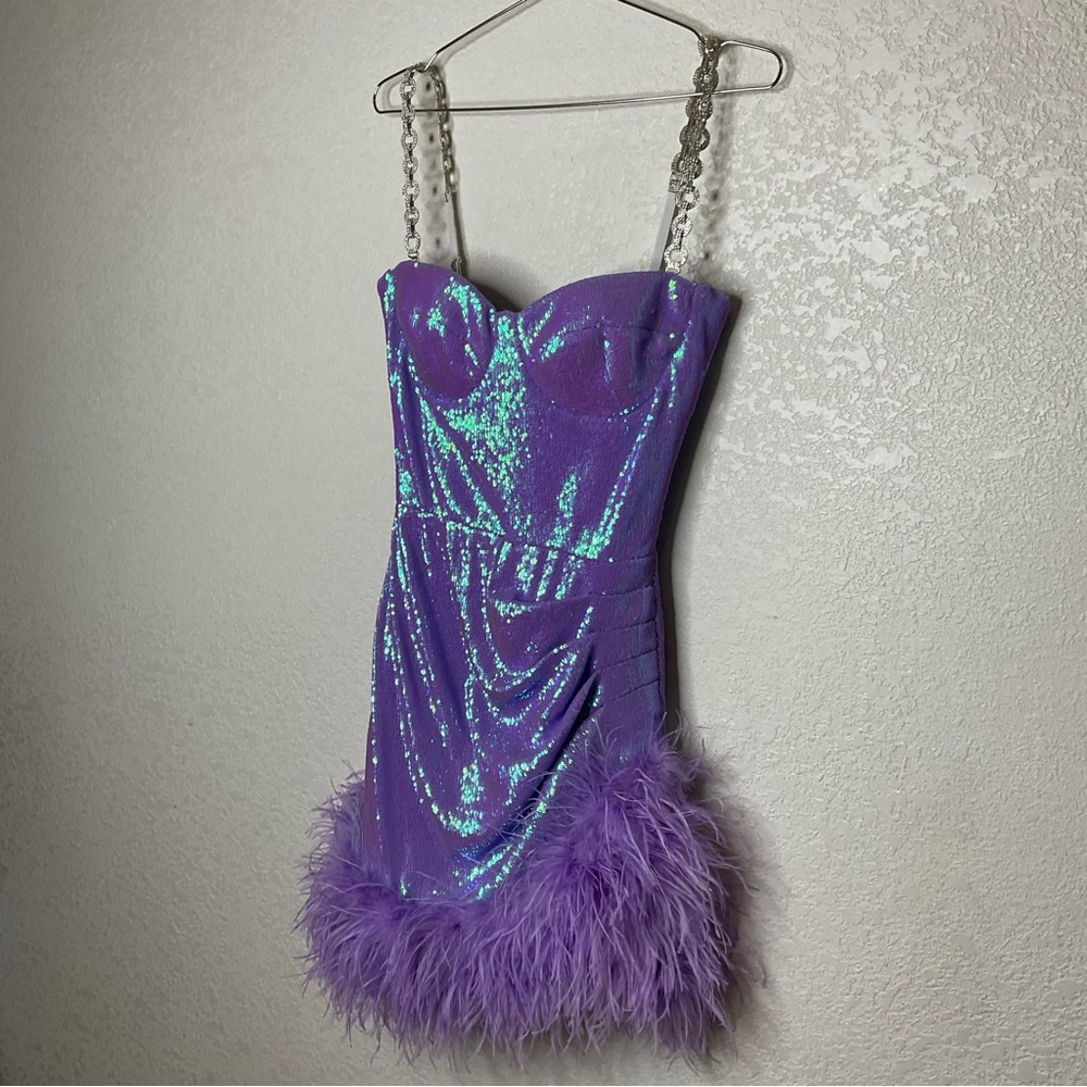 Nadine Merabi Fifi Purple Dress - Picture 7 of 16